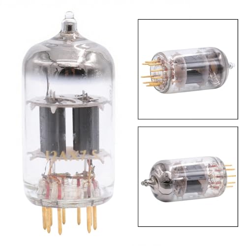 URPIZY 12AX7-S Tubo de Vacío Reemplazo para ECC83 6N4 7025, Conjunto de Audio para Equipo estéreo HiFi, Contactos Dorados, Rendimiento Estable - imagen 2