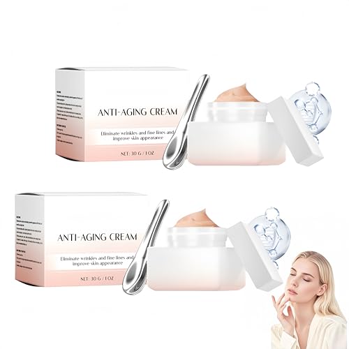 Crema facial hidratante reafirmante antiedad,repara y reduce las arrugas,crema facial con relleno avanzado de arrugas,hidrata y suaviza las líneas de expresión para todo tipo de piel (2Piezas)