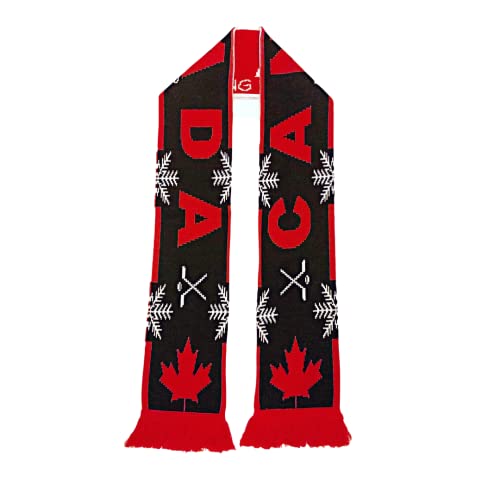 Code Ultras CANADA 2022 Winter Sports Fans Favorite Scarf, Black and White, 61 x 6,1 inches, US060