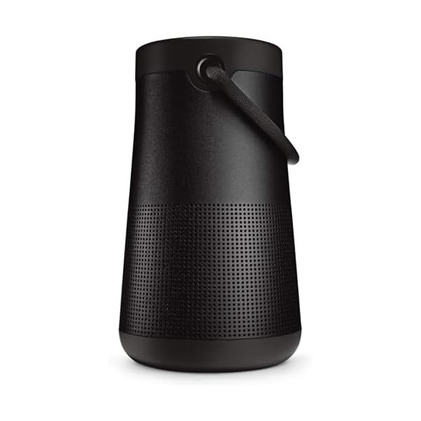 Bose SoundLink Revolve+ (Series II) Bluetooth Speaker, Portable Speaker with Microphone, Wireless Water Resistant Travel Speaker with 360 Degree Sound, Long Lasting Battery and Handle, Black