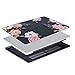 MOSISO Compatible with MacBook Pro 15 inch Case with Retina Display (Model: A1398, Older Version, 2015 - end 2012 Release), Plastic Peony Hard Shell Case & Keyboard Cover & Screen Protector, Black