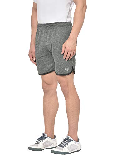 Image of CHKOKKO Men Shorts for Gym Sports or Running | Dry-Fit Fabric Single Layered Active Summer Workout Wear Knee Length Regular Fit | Elastic Waist with Front and Back Pockets