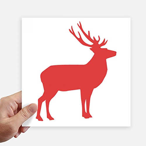 Sticker cerf rouge 20 cm pour customiser et masquer les rayures de pc - 2
