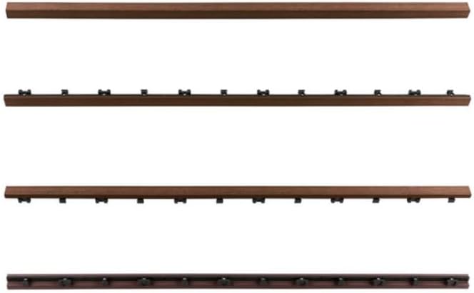 NewTechWood 1/12 ft. x 3 ft. Quick Deck Composite Deck Tile Straight Trim in (2-Pieces/Box) (Brazilian Ipe)