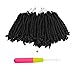 Niseyo Pre twisted Bob Spring Twist Hair 6 Inch 7 Packs Short Pre-looped Crochet Braid (1B, Natural Black)