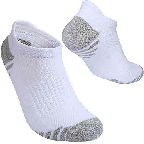 Cotton No Show Socks for Men With Heel Tab, Cushion Ankle Compression Running Athletic Low Cut Mens Sock 6 Pack2