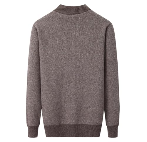 Vsadsau Men Wool Cardigan Sweaters Thick Large Knitted Casual Sweaters Zippers Lapel Solid Jumpers3