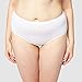 Playtex Women's Ultra-Comfortable Organic Cotton Midi Briefs x2, white, XL