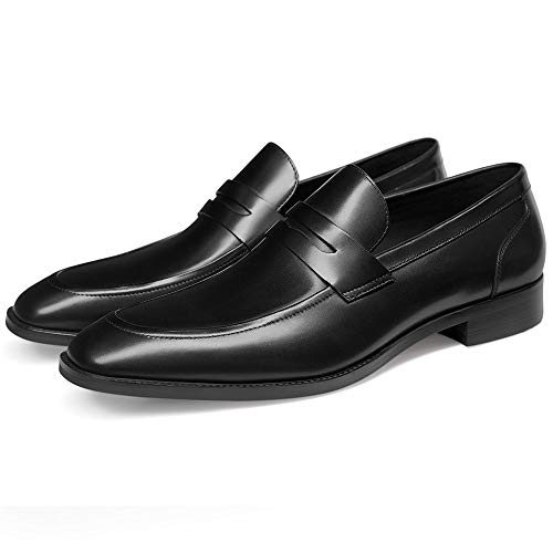 Image of GIFENNSE Men's Dress Shoes Slip-On Loafers Formal Leather Shoes for Men