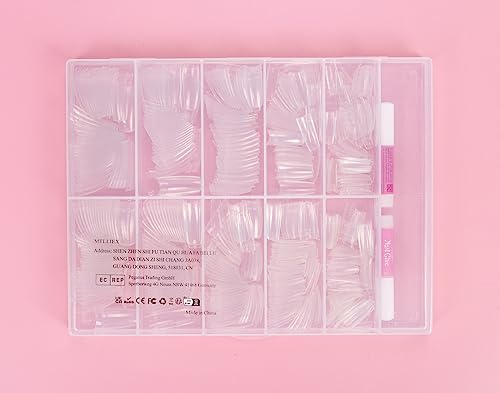 MELLIEX 500 Pezzi Unghie Finte Acrilico