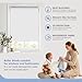 Chefru Kitchen Bathroom Waterproof Window Shades, Cordless 100% Blackout Waterproof and Oilproof Resistent, Provide Privacy and Easy Care White Window Blinds