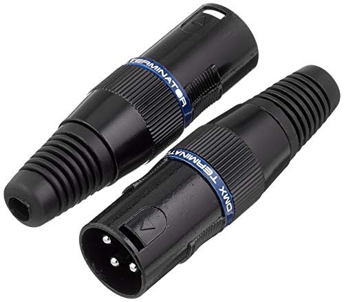 Adam Hall Connectors 3 STAR DMX T 3 XLR Stecker 3-Pol | mit Abschlusswiderstand