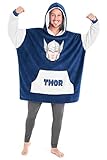 Talla única: oversized hoodie blanket en talla única, para adultos y adolescentes. Tabla de tallas disponible en las imágenes