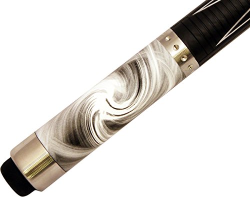 Cuetec 13-711 Gen-Tek Pu Rubber Grip Pool/Billiard Cue Stick- Silver Swirl #TOP1