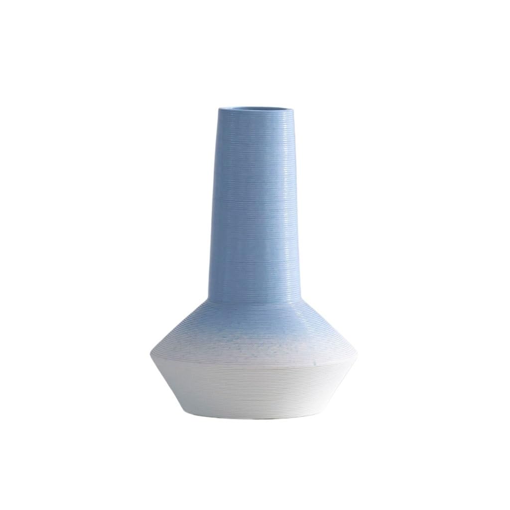 Vase Chinese Style Ceramic Simplicity Vase Home Living Room Desktop Flower Arrangement Ornaments Flower Ware Ceramic Vase(B)