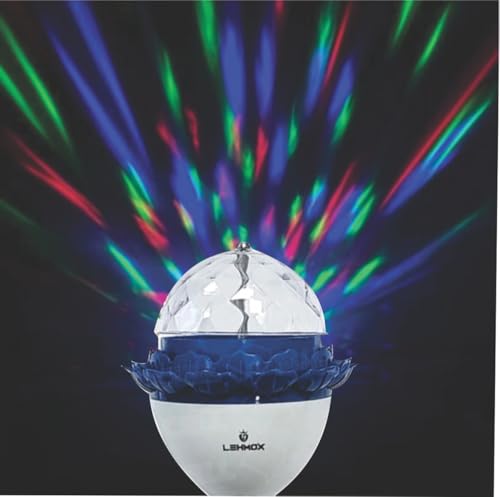 Lâmpada Giratória LED Colorida Carnaval Festas Baladas Comemorações Alegria Potencial Luminoso Cores