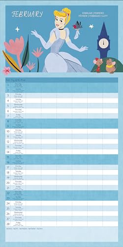 Pyramid International Disney Princess 2025 Family Calendar - Official Disney Princess Design, 16-Month Family Organiser, Gift for Fans - Image 4
