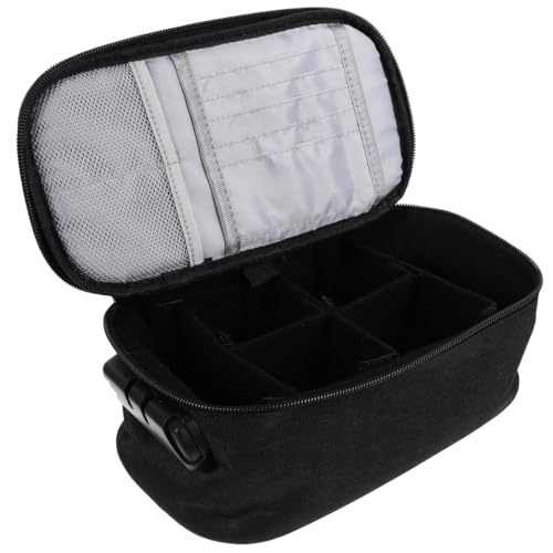 Trousse de maquillage portable et compartimentée pour optimiser le rangement des pinceaux