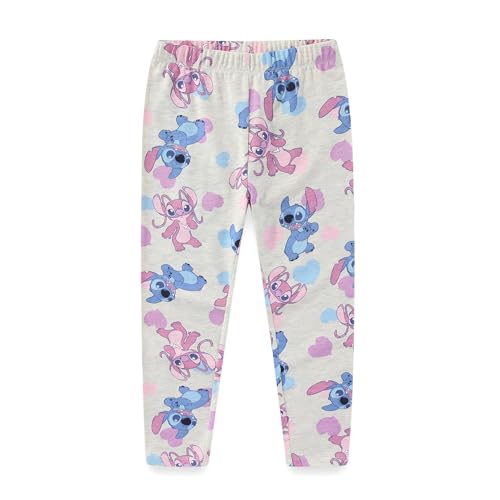 Image of Disney Lilo & Stitch Girls 2 Piece Short Sleeve T-Shirt and Legging Pants Set for Big Kids