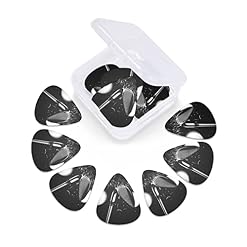 Ensemble de 12 médiators de guitare de golf noir et blanc pour guitare acoustique, guitare électrique, contrebasse… - Les Beatles, Paul McCartney, John Lennon, RIngo Starr, George Harrison Ensemble de 12 médiators de guitare de golf noir et blanc pour guitare acoustique, guitare électrique, contrebasse… – Image 6
