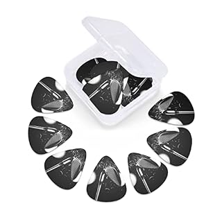 Ensemble de 12 médiators de guitare de golf noir et blanc pour guitare acoustique, guitare électrique, contrebasse… - Les Beatles, Paul McCartney, John Lennon, RIngo Starr, George Harrison Ensemble de 12 médiators de guitare de golf noir et blanc pour guitare acoustique, guitare électrique, contrebasse… – Image 6