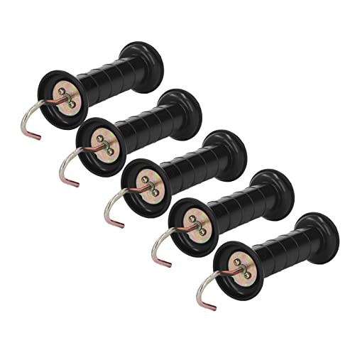 5Pcs Electric Fence Handle, Heavy Duty Insulated Gate Handle Grip Bar with Metal Hook Insulation Handle for Farm Cattle, Horse, Pig and Sheep Breeding Pasture Ranch Electronic Fence Accessories - Image 7