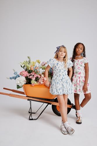 Image of The Children's Place girls Floral Smocked Babydoll Dress