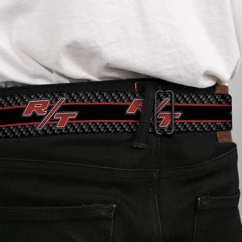 Image of Dodge Seatbelt Buckle Belt, Dodge Challenger RT Emblem Carbon Fiber Stripe