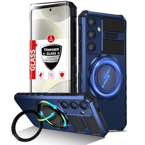 IYTRRYH Magnetic Stand Case for Samsung Galaxy S24 Plus Wireless Charging
