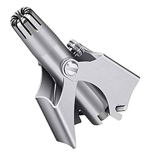 Nose-Hair Trimmer Scissors Waterproof Stainless Steel, Nose Hair Trimmer For Men Women Rechargeable, Flepow Mens Nose Hair Trimmer Best Rated, Mini Chooling Nose Hair Trimmer LED Light