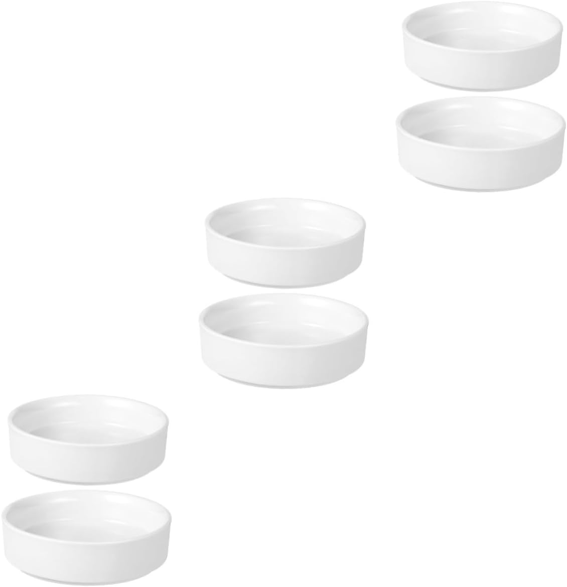 Totority 6pcs Ceramic Plant Saucers Heavy Duty Round Pot Trays for Use Drip Trays for Flower Pots Prevent Water Leakage and Keep Clean