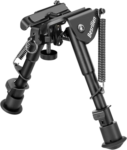 Besrilien Rifle Bipod 6-9 Inches Sling Swivel Stud Mount Bipods for Rifles Heavy Duty Bipod for