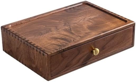 JITUIHOM Filing Cabinet Wooden Drawer Storage Box Entrance Desktop Sundries, Office A4 Paper File Cabinet Finishing Home Office(B)