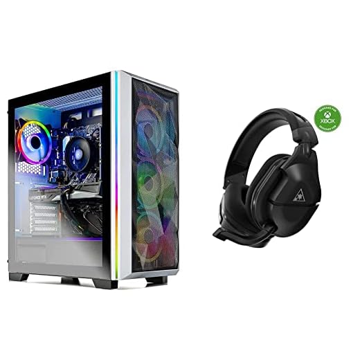 Skytech Chronos Gaming PC Desktop – Intel Core i5 12600K 3.7 GHz, RTX 3070, 1TB NVME SSD, 16G & Turtle Beach Stealth 600 Gen 2 MAX Multiplatform Amplified Wireless Gaming Headset