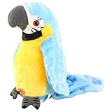 Design réaliste et vibrant : fabriqué avec des matériaux en peluche vifs et colorés, ce jouet perroquet capture l'apparence et la sensation d'un vrai perroquet, ce qui en fait un charmant compagnon et un ajout charmant à toute collection d'enfants.