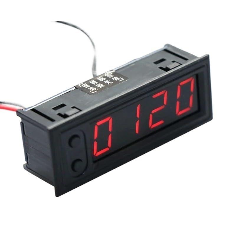 DIY Multifunction High-Precision Clock Inside and Outside Car Temperature Battery Voltage Monitor Panel Meter DC 12v(Green)