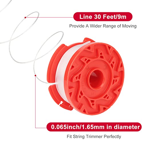 Thten Cmzst0653 Cmzst065 String Trimmer Spool Line 30Ft 0.065" Compatible With Craftsman String Trimmer Cmcst900,Cmesta900,Cmeste920,Cmzst98020,Cmcst915 Cmest913 Cap Model Cmzst120Sc(8 Packs) #TOP1