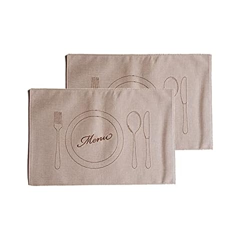 Placemats for Dining Table Set, Heat Resistant Woven Place Mats for Kitchen,Dining Room and Restaurant (2, Apricot) Cover