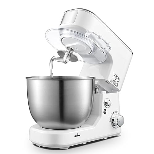 Electric Stand Mixer for Baking Stand Food Mixer Planetary Mixing System with K-Beater, Dough Hook, Whisk and 4L Stainless Steel Bowl for Home Baking Kitchen 600W