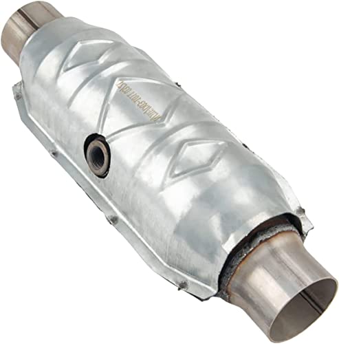 Kax Catalytic Converter High Flow Performance Compatible With 2.5" Catalytic Converter Universal Stainless Steel Shell #TOP1