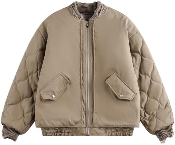 Retro Street Fringed Jackets for Men Women Loose Winter Cotton Padded Clothes