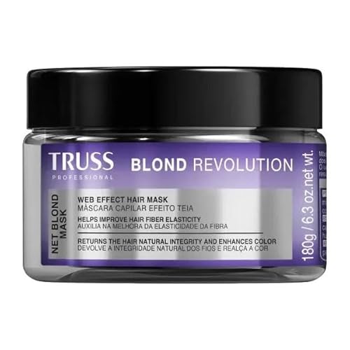 Truss Blond Revolution, Kit Profissional para Cabelos Loiros, Shampoo 300ml, Máscara 200g, Spray 100