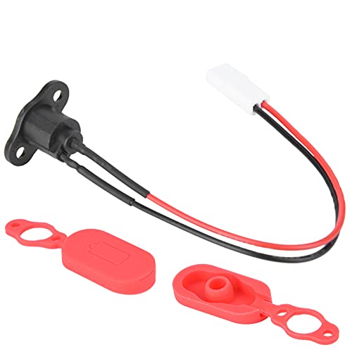 Qiilu Electric Scooter Charger Port Aovo Pro Charging Port Gel Silicone Sleeve Charging Port with Waterproof Cover for M365 Electric Scooter Sory