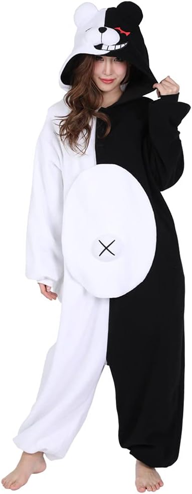 SAZAC Kigurumi - Danganronpa - Monokuma - Onesie Jumpsuit Halloween Costume - Adult One Size Fits All