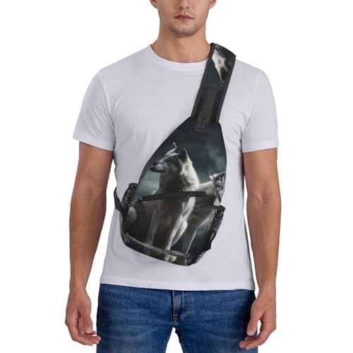Bolso Cruzado de Pecho para Hombre y Mujer Negro miniatura 7