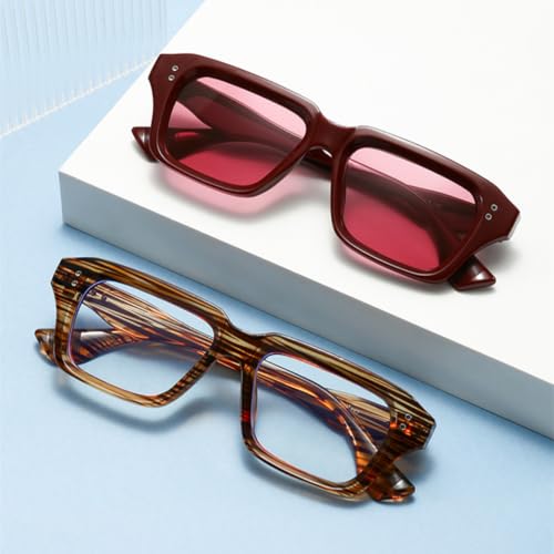 Lunettes de soleil carrées à rivets le choix tendance de la saison
