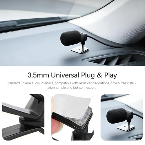 LAIVIYA Tragbares externes 3,5-mm-Mikrofon für Autos