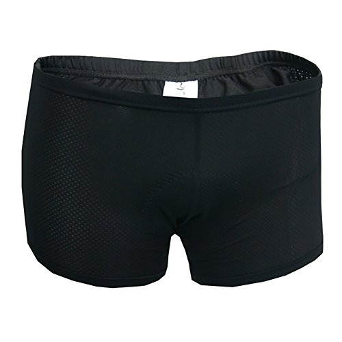 M&A ROPA CICLISMO, CULOTTE CORTO ACOLCHADO RELLENO 3D GEL SIN TIRANTES PARA HOMBRE, ROPA INTERIOR CALZONCILLOS BÓXER DE CICLISMO BICICLETA M