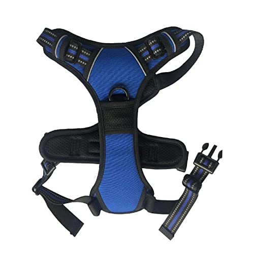 Pet Monastry® Nylon 3M Reflective Dual Side Padded Dog Vest Harness. Easy Control Chest Body No Pull Belt for Small Dogs & Puppies (Size - S, Color - Blue, Girth inch: 18” – 26”) (B09ZPRZGXL) Amazon Price History, Amazon Price Tracker