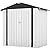 Patiowell 6x4 FT Outdoor Storage Shed, Garden Tool Storage Shed with Sloping Roof and Double Lockable Door, Outdoor Shed for Garden Backyard Patio Lawn,White